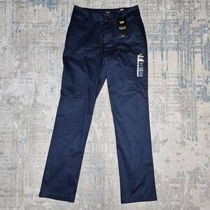 Lee's Pants Women Size 2 Navy Straight Leg Medium Rise NWT